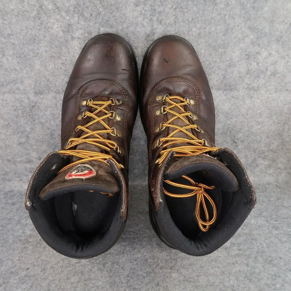Red Wing Shoes Mens 12 Work Boot Leather Irish Setter Safety Toe Waterproof Ely